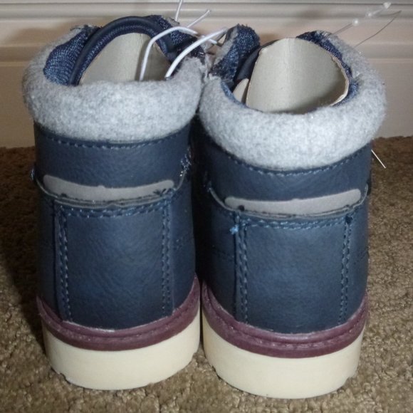 Toddler Boys Falls Creek CARSON Navy Blue Fashion Ankle Boots Size 10 Zipper NWT - Picture 4 of 5